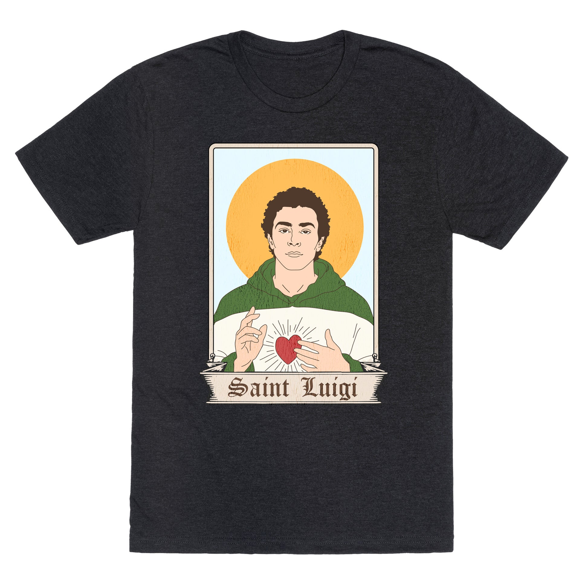 Saint Luigi Mangione Cartoon Unisex Triblend Tee