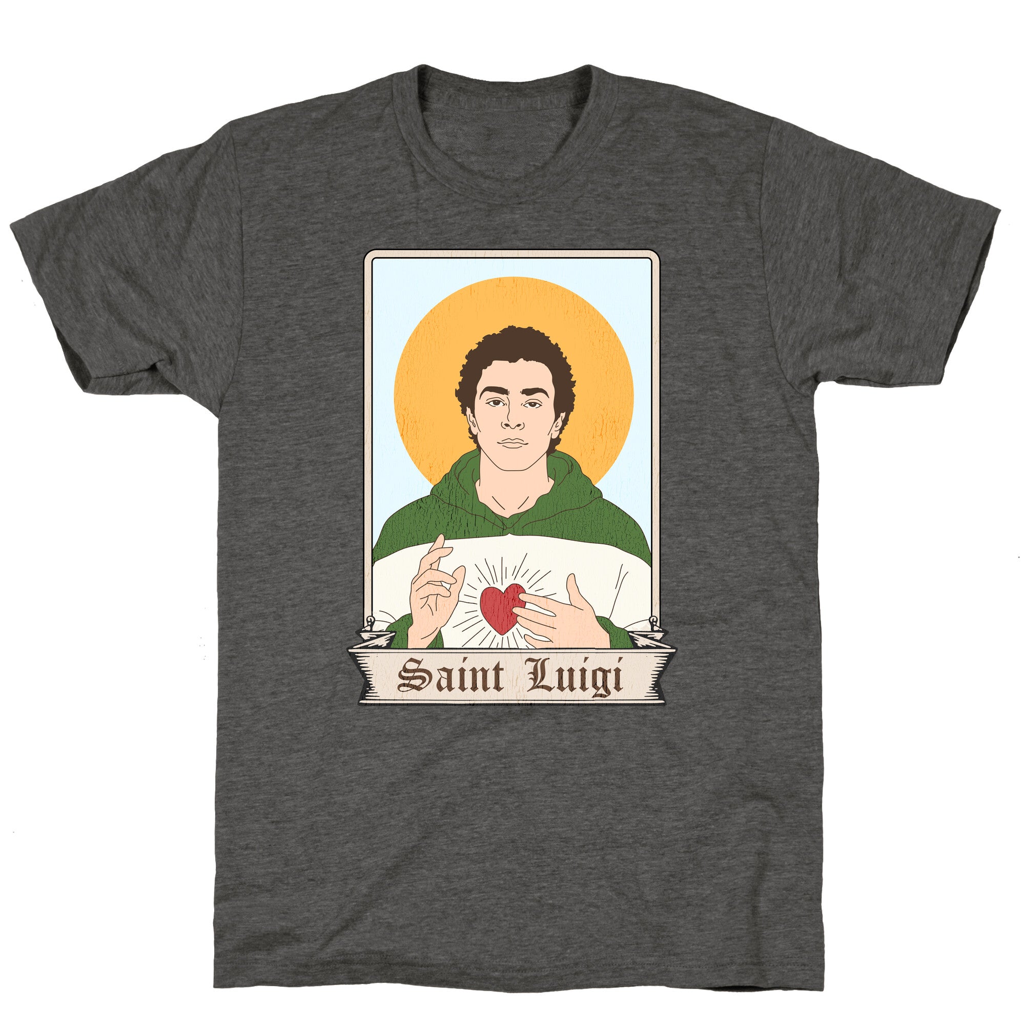 Saint Luigi Mangione Cartoon Unisex Triblend Tee