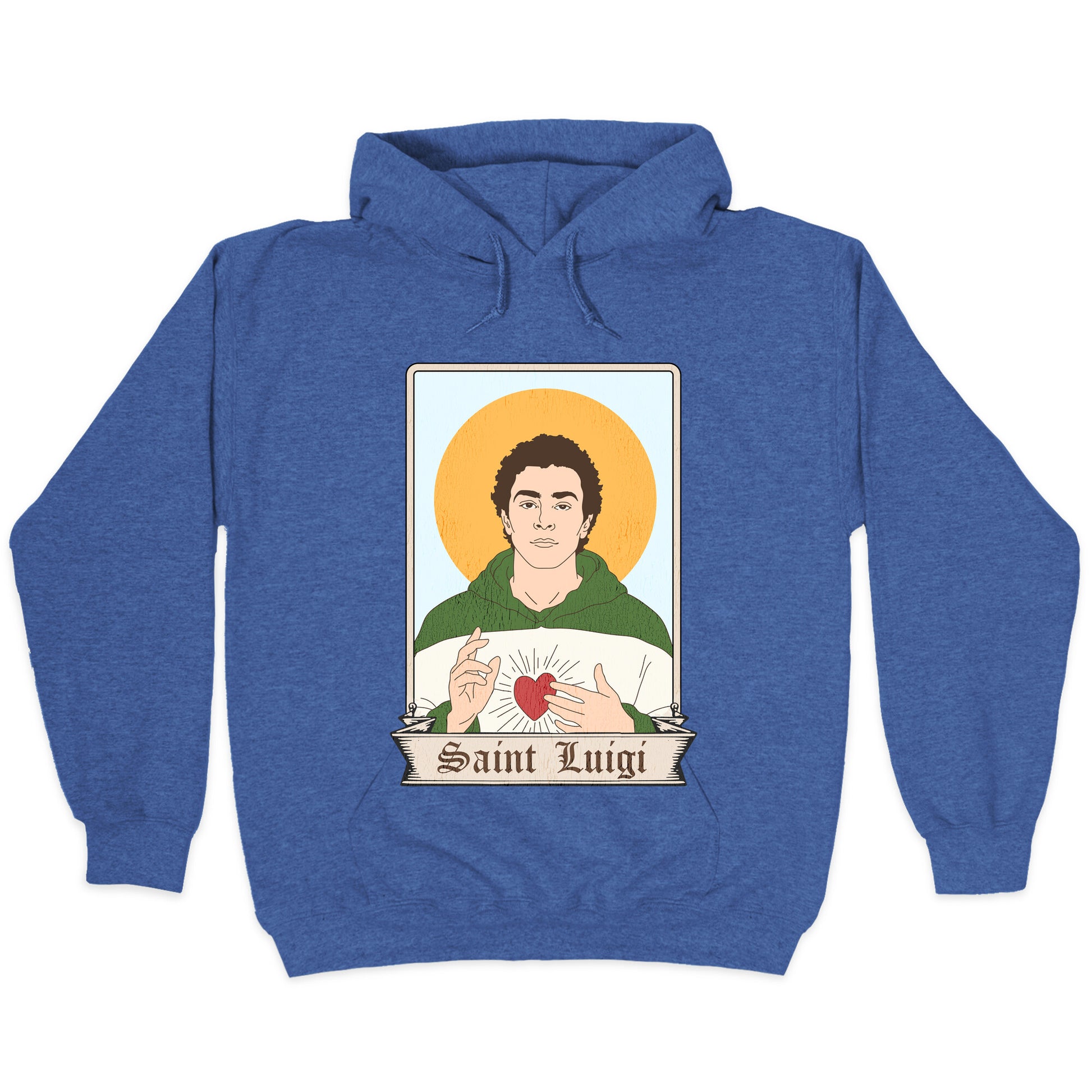 Saint Luigi Mangione Cartoon Hoodie
