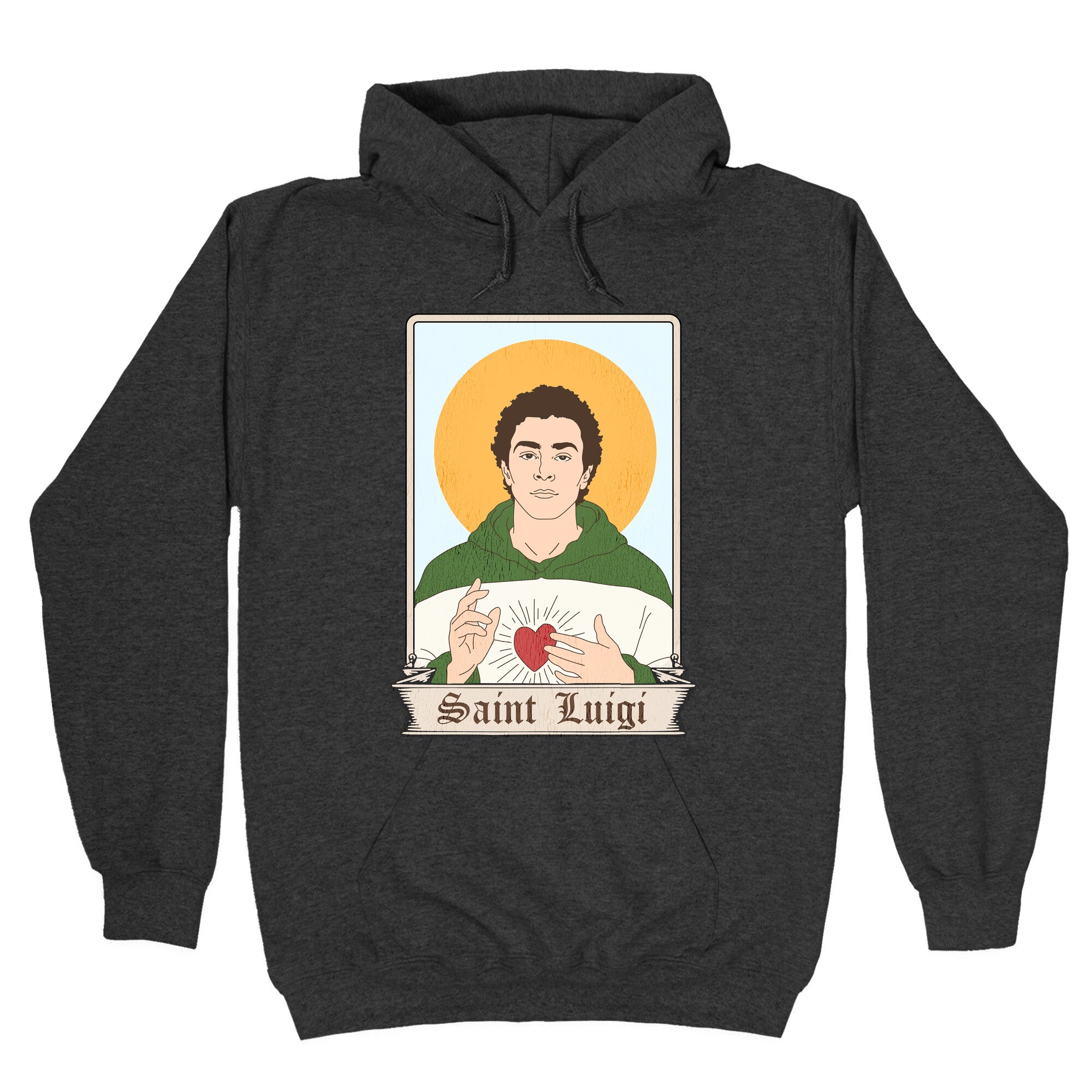 Saint Luigi Mangione Cartoon Hoodie