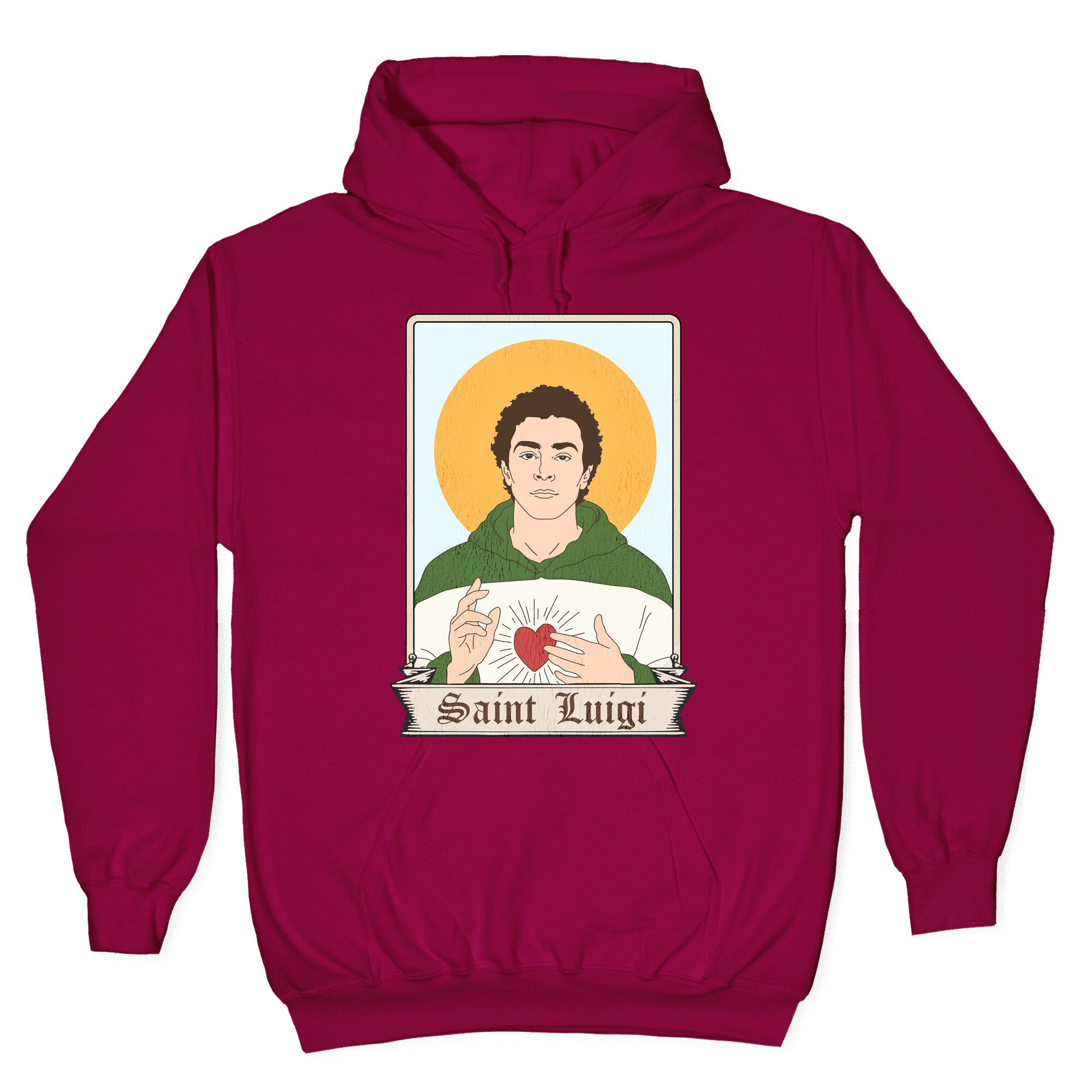 Saint Luigi Mangione Cartoon Hoodie