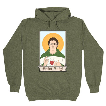 Saint Luigi Mangione Cartoon Hoodie