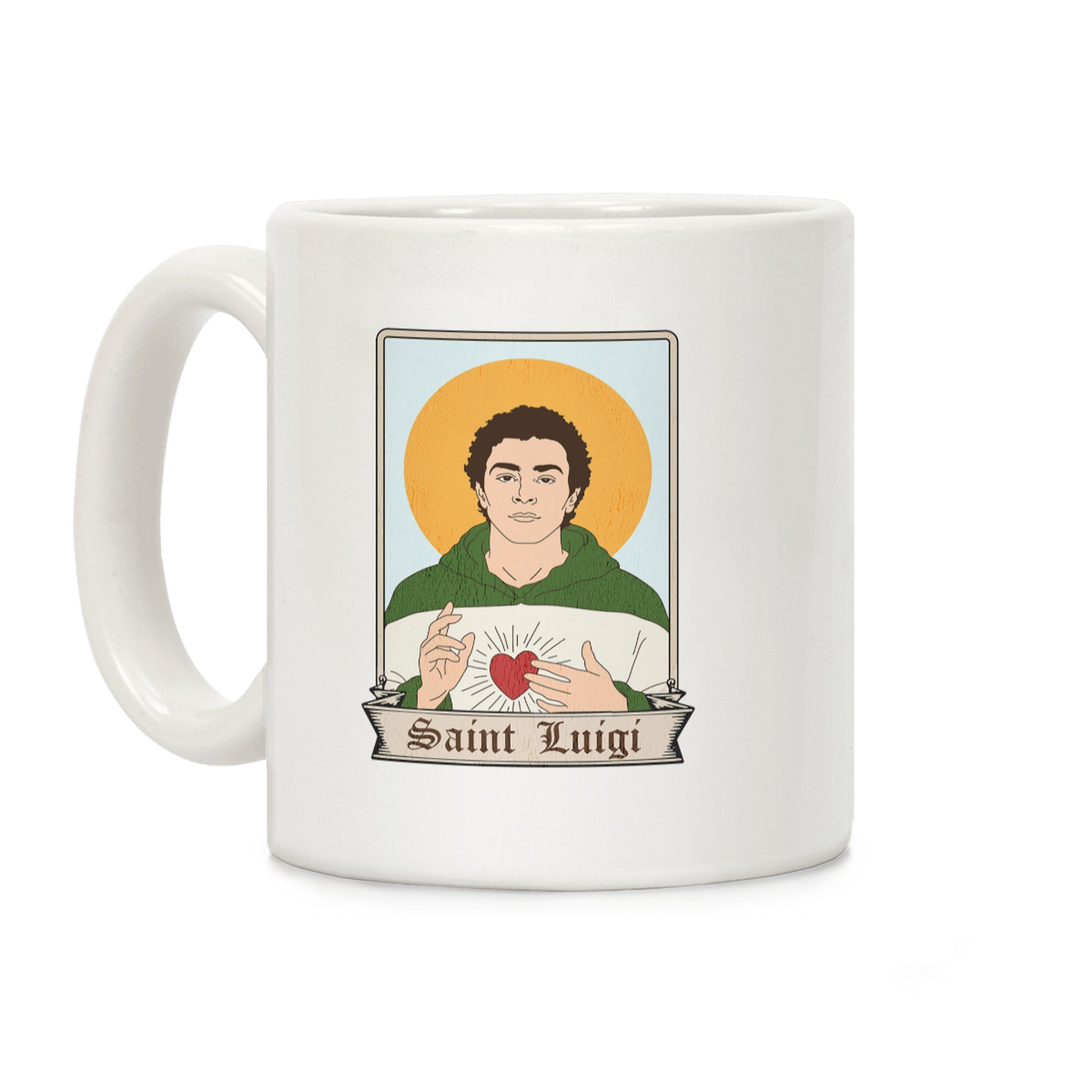 Saint Luigi Mangione Cartoon Coffee Mug