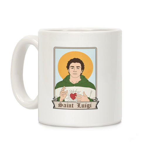 Saint Luigi Mangione Cartoon Coffee Mug