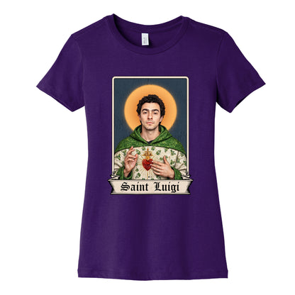 Saint Luigi Mangione Womens Cotton Tee