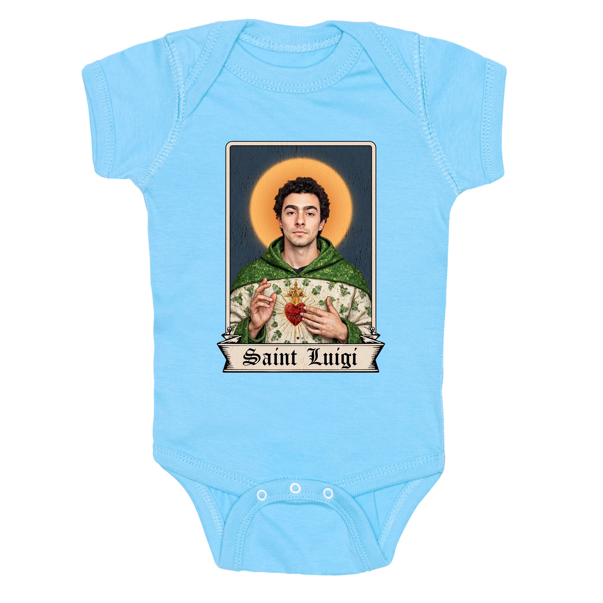Saint Luigi Mangione Baby One-Piece