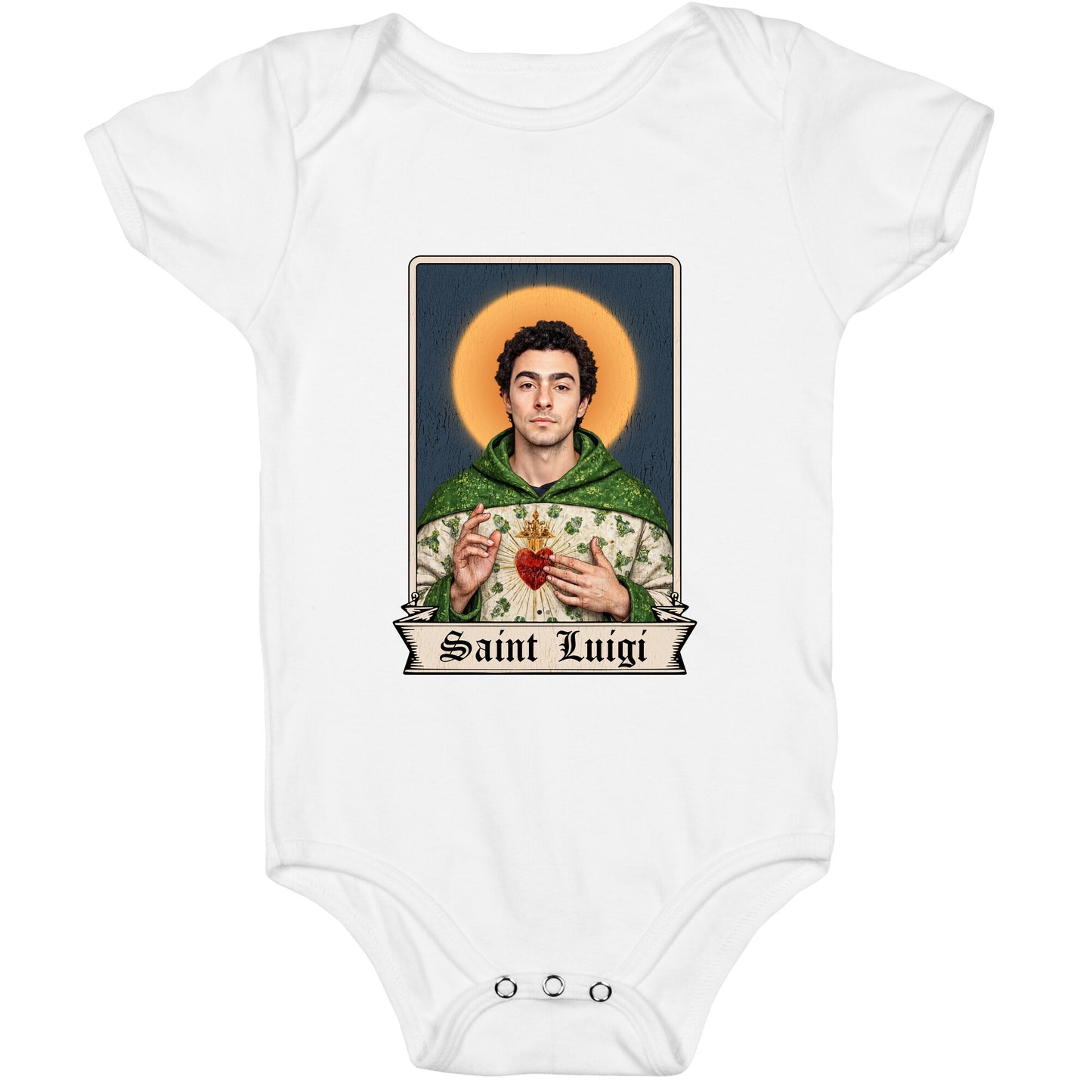 Saint Luigi Mangione Baby One-Piece