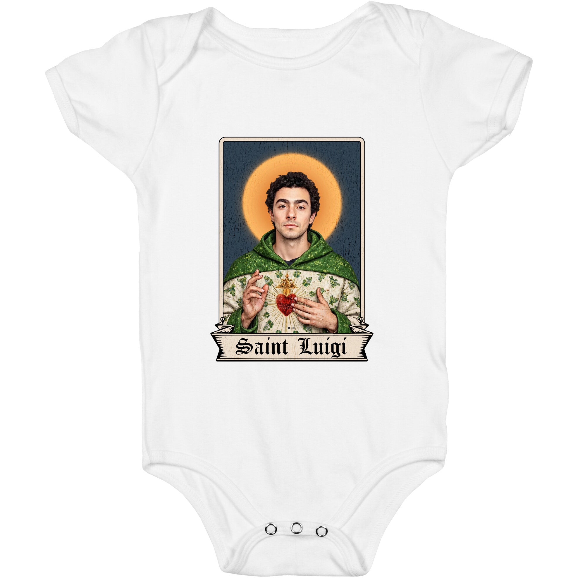 Saint Luigi Mangione Baby One-Piece