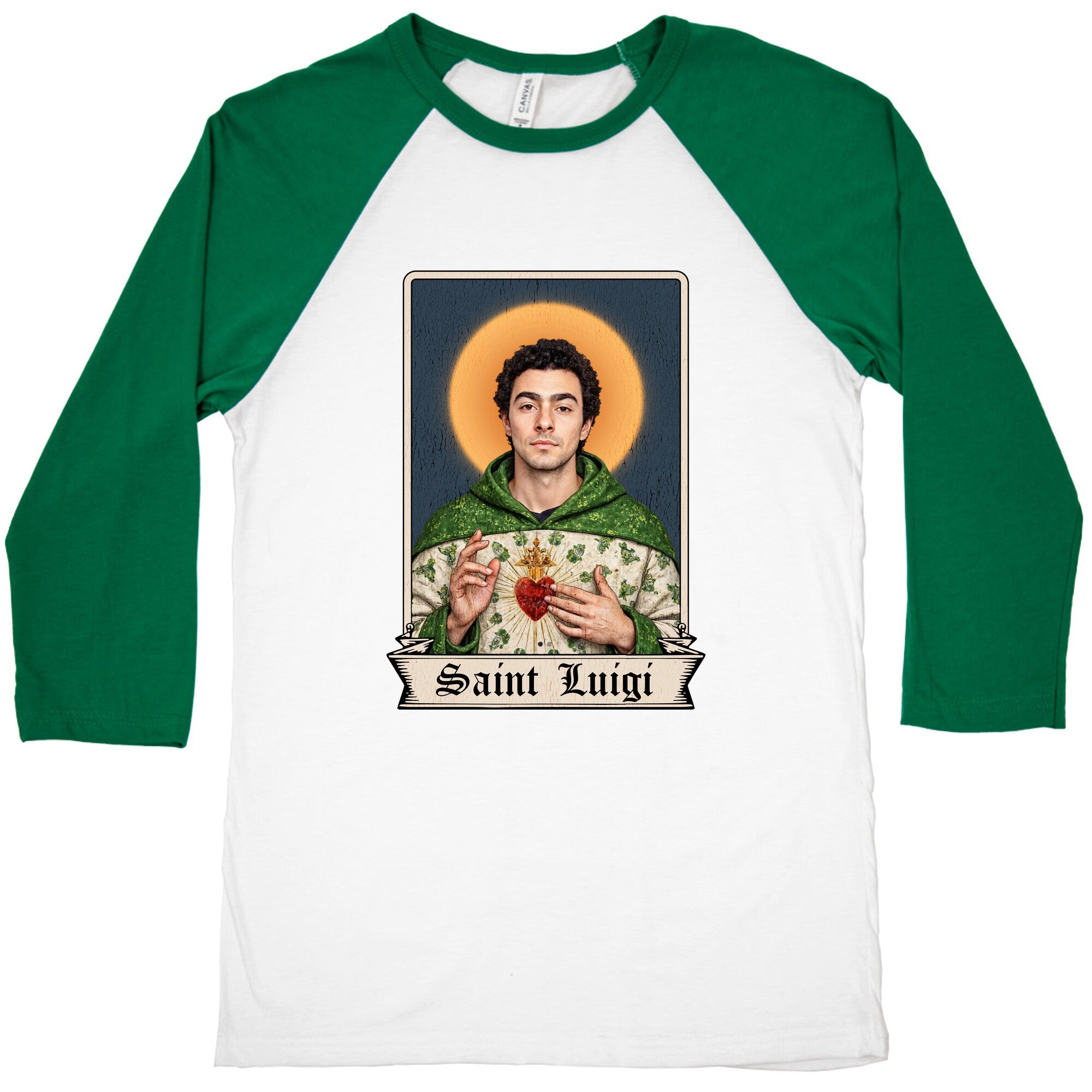 Saint Luigi Mangione Baseball Tee