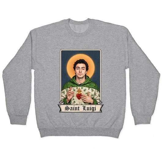 Saint Luigi Mangione Crewneck Sweatshirt