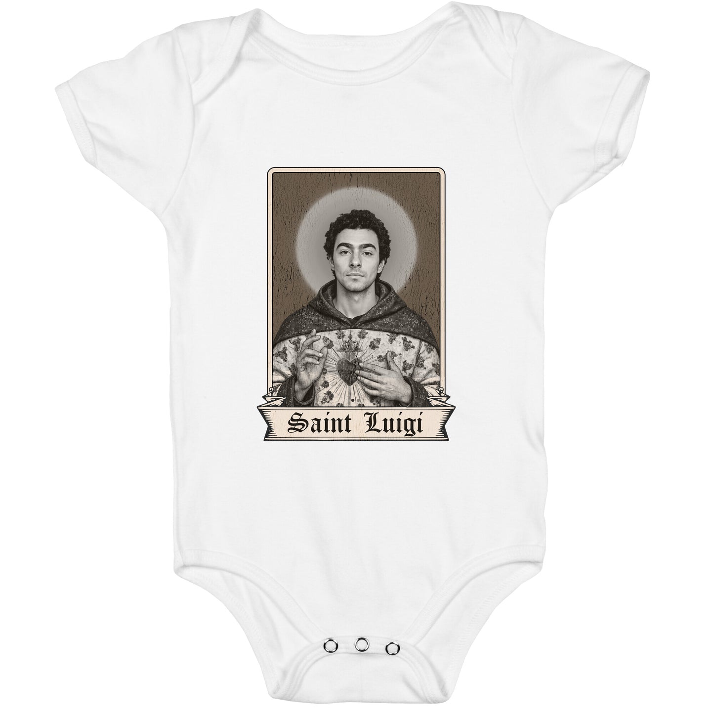 St Luigi Mangione Baby One-Piece