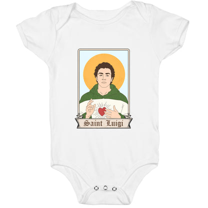Saint Luigi Mangione Cartoon Baby One-Piece