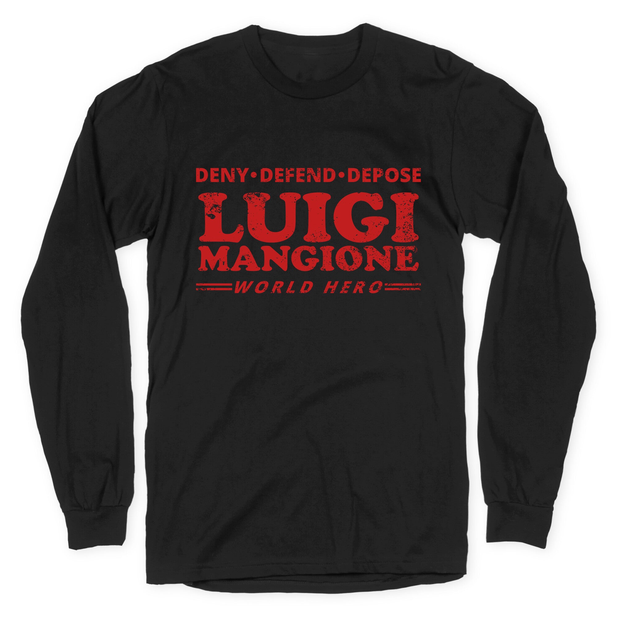 Luigi Mangione World Hero Longsleeve Tee