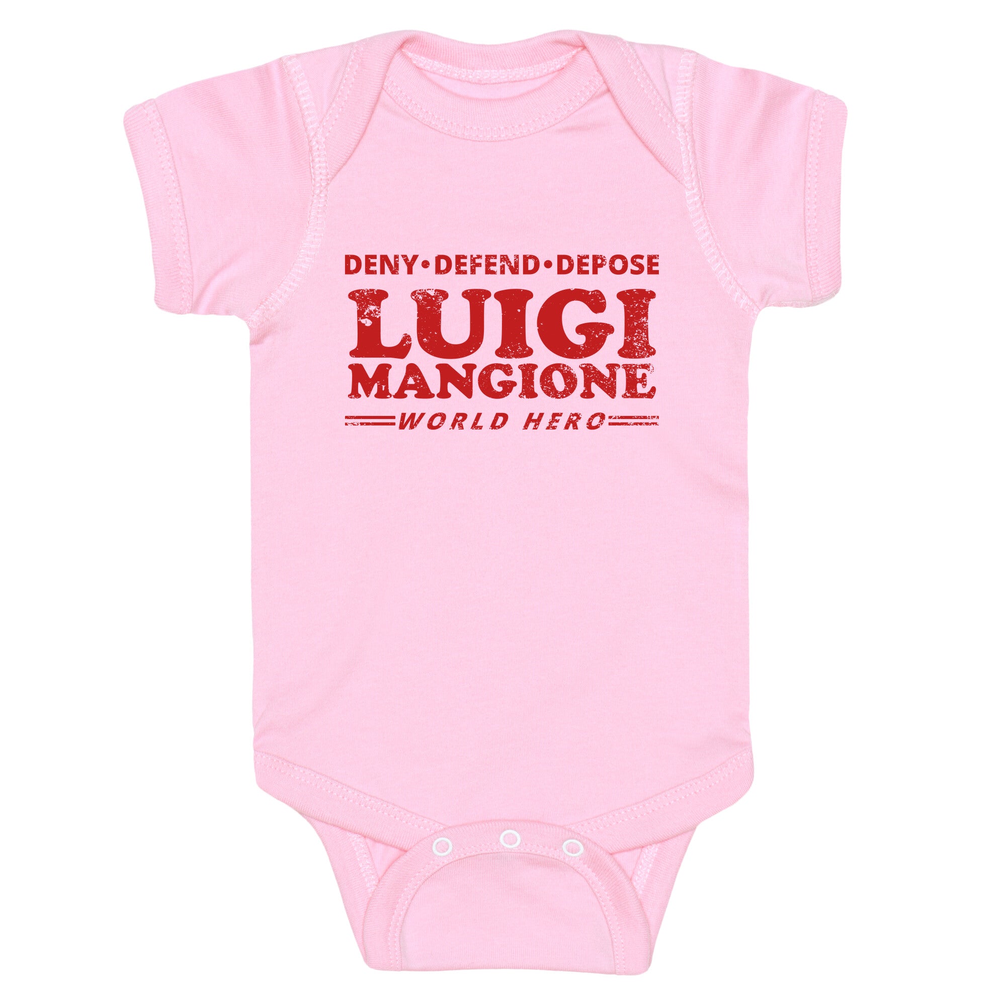 Luigi Mangione World Hero Baby One-Piece