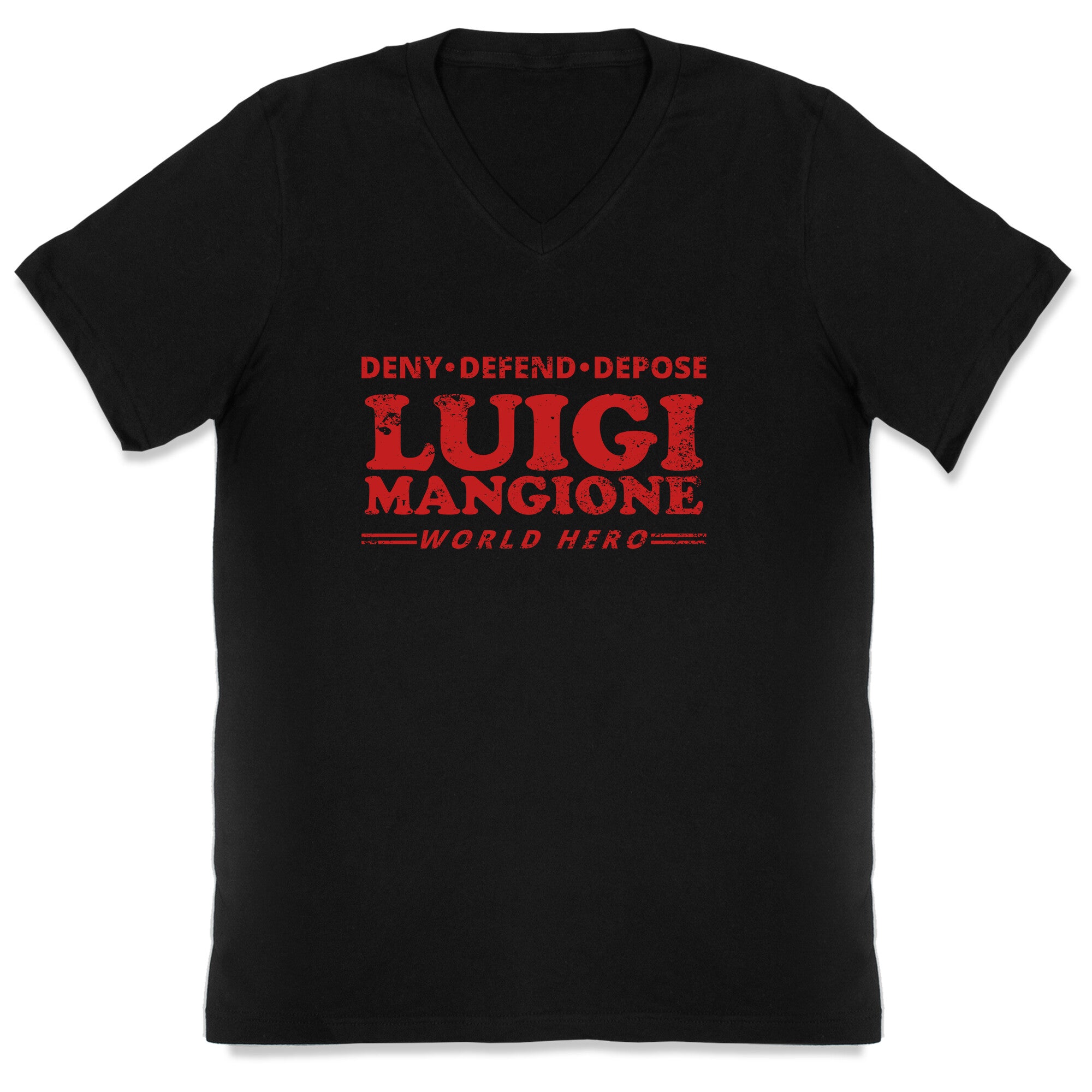 Luigi Mangione World Hero V-Neck