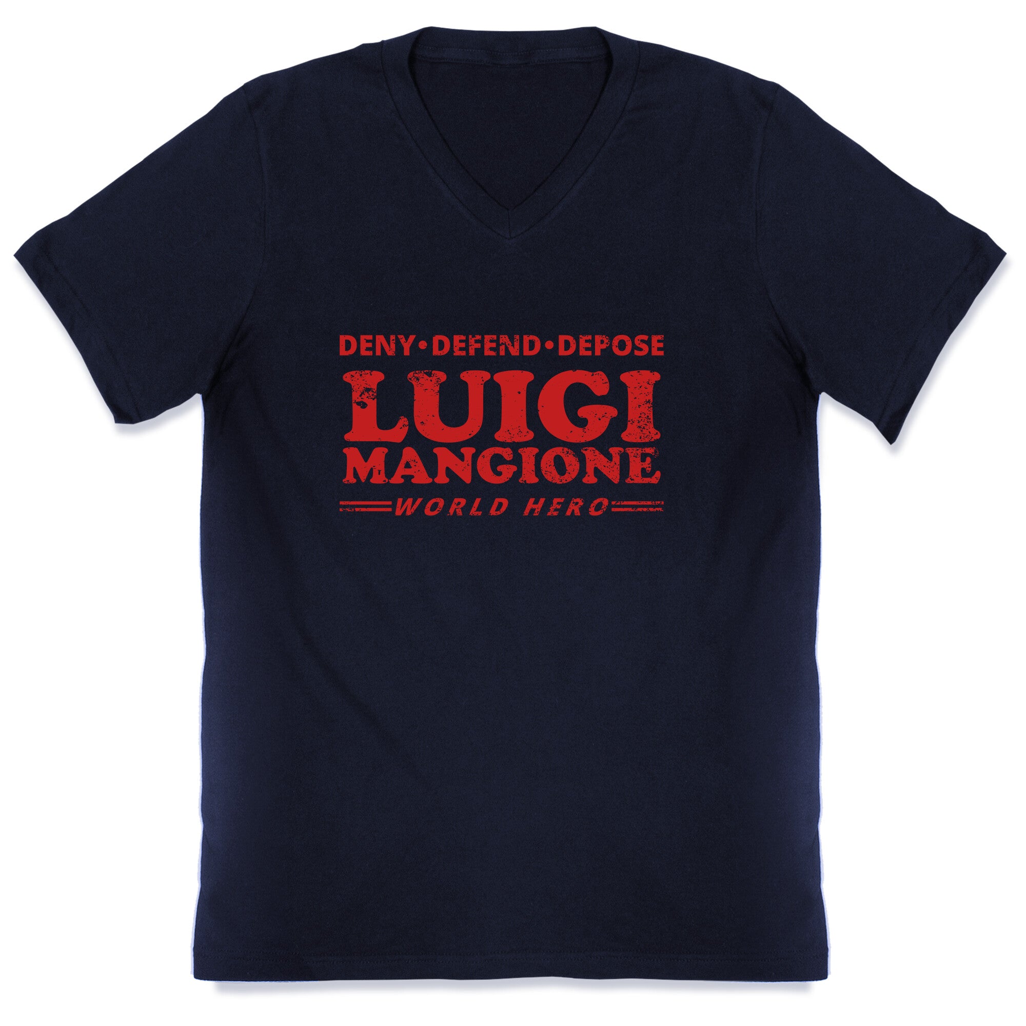 Luigi Mangione World Hero V-Neck