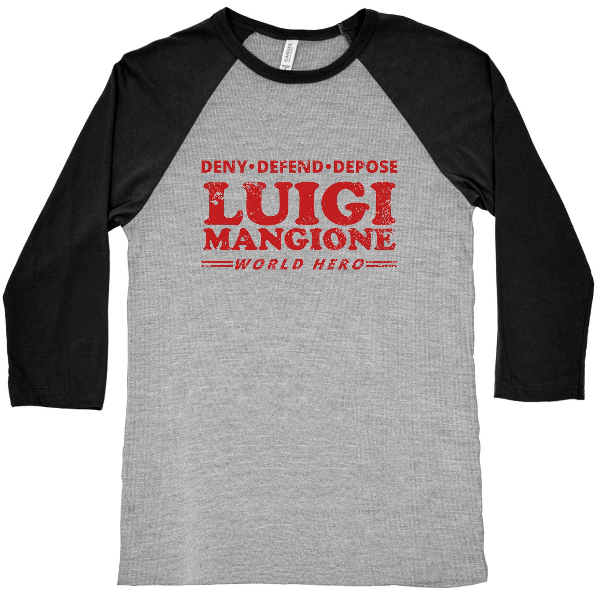 Luigi Mangione World Hero Baseball Tee