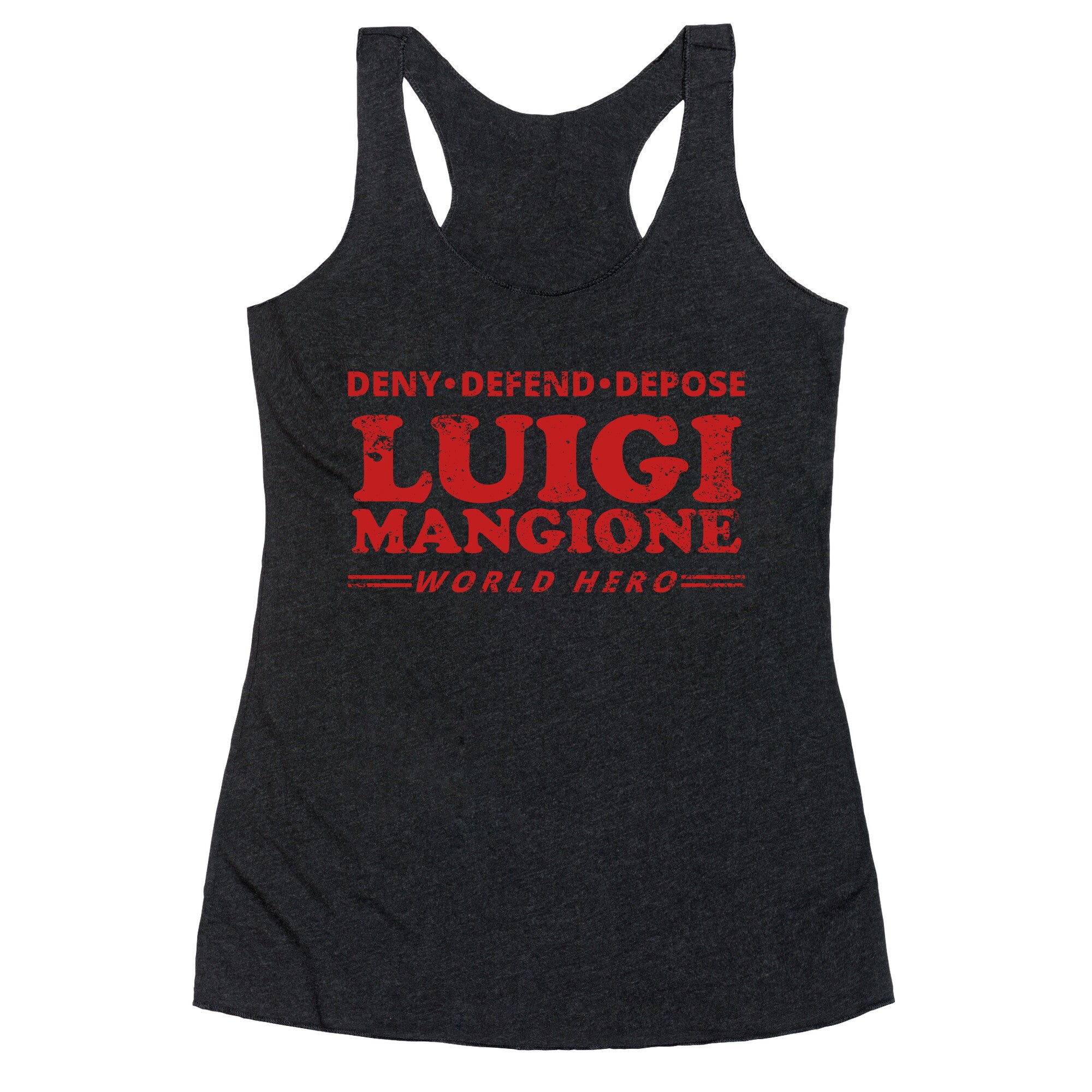 Luigi Mangione World Hero Racerback Tank