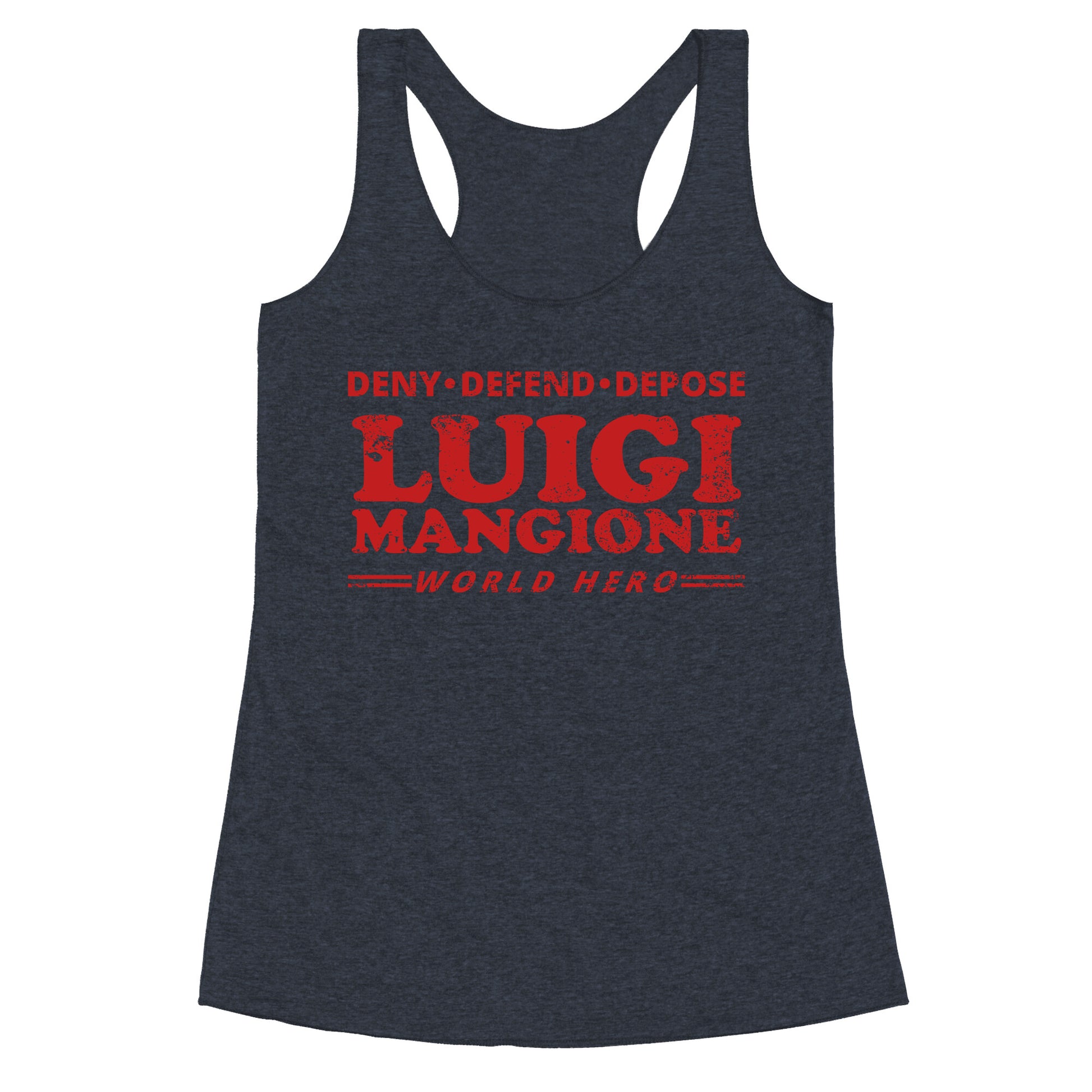 Luigi Mangione World Hero Racerback Tank
