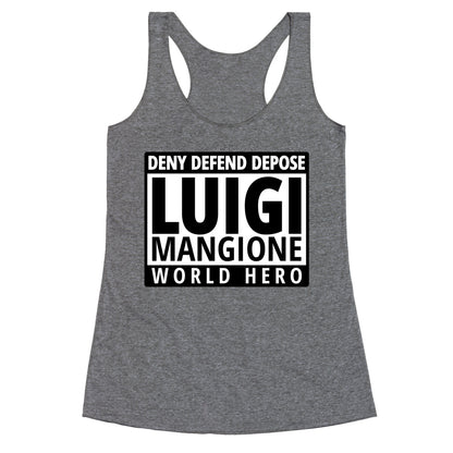 Luigi World Hero Racerback Tank
