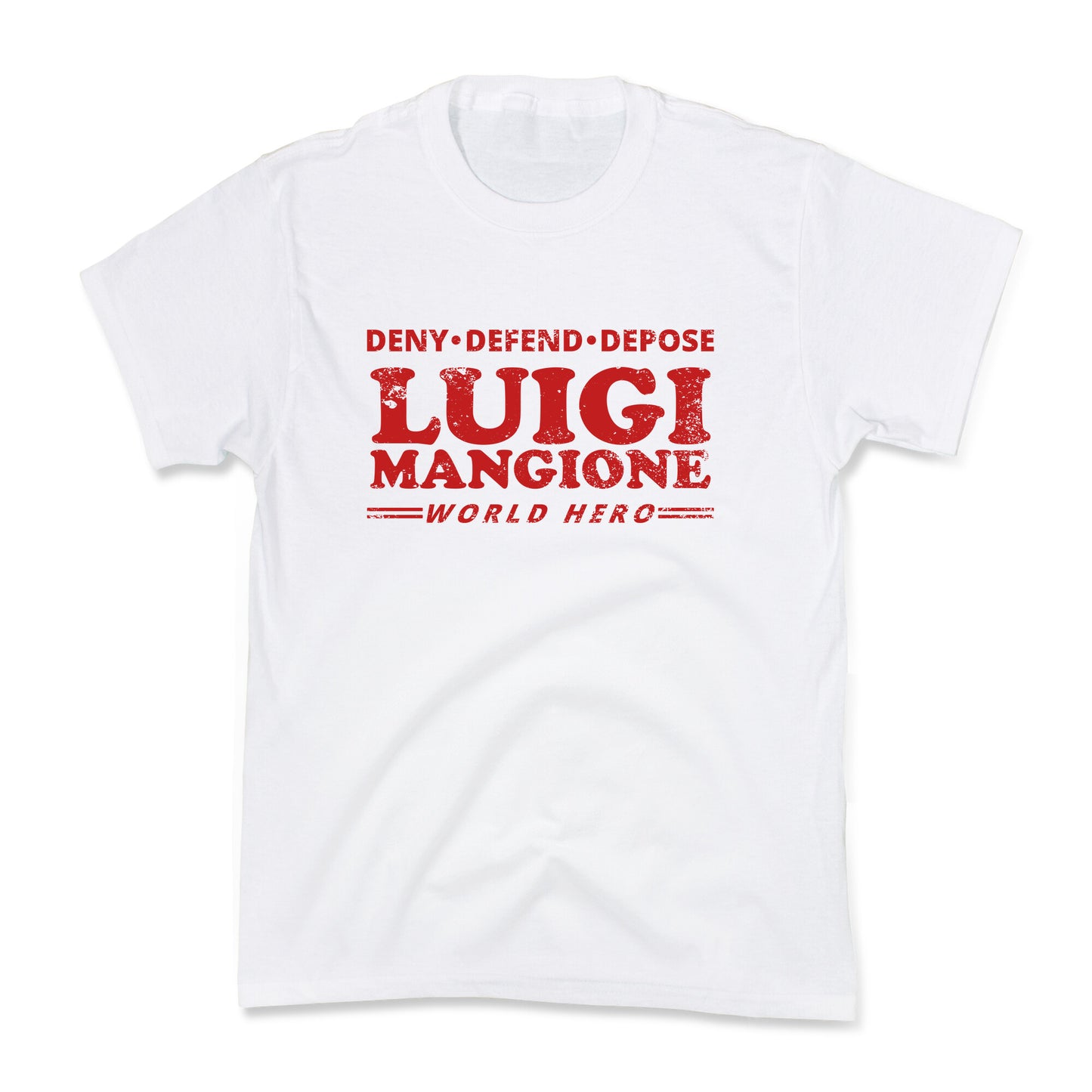 Luigi Mangione World Hero Kids Tee