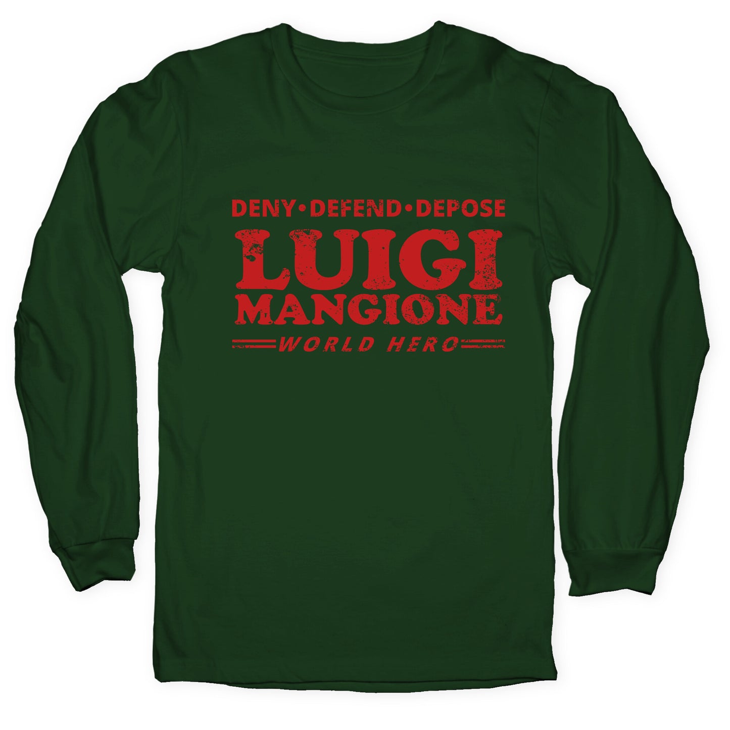 Luigi Mangione World Hero Longsleeve Tee