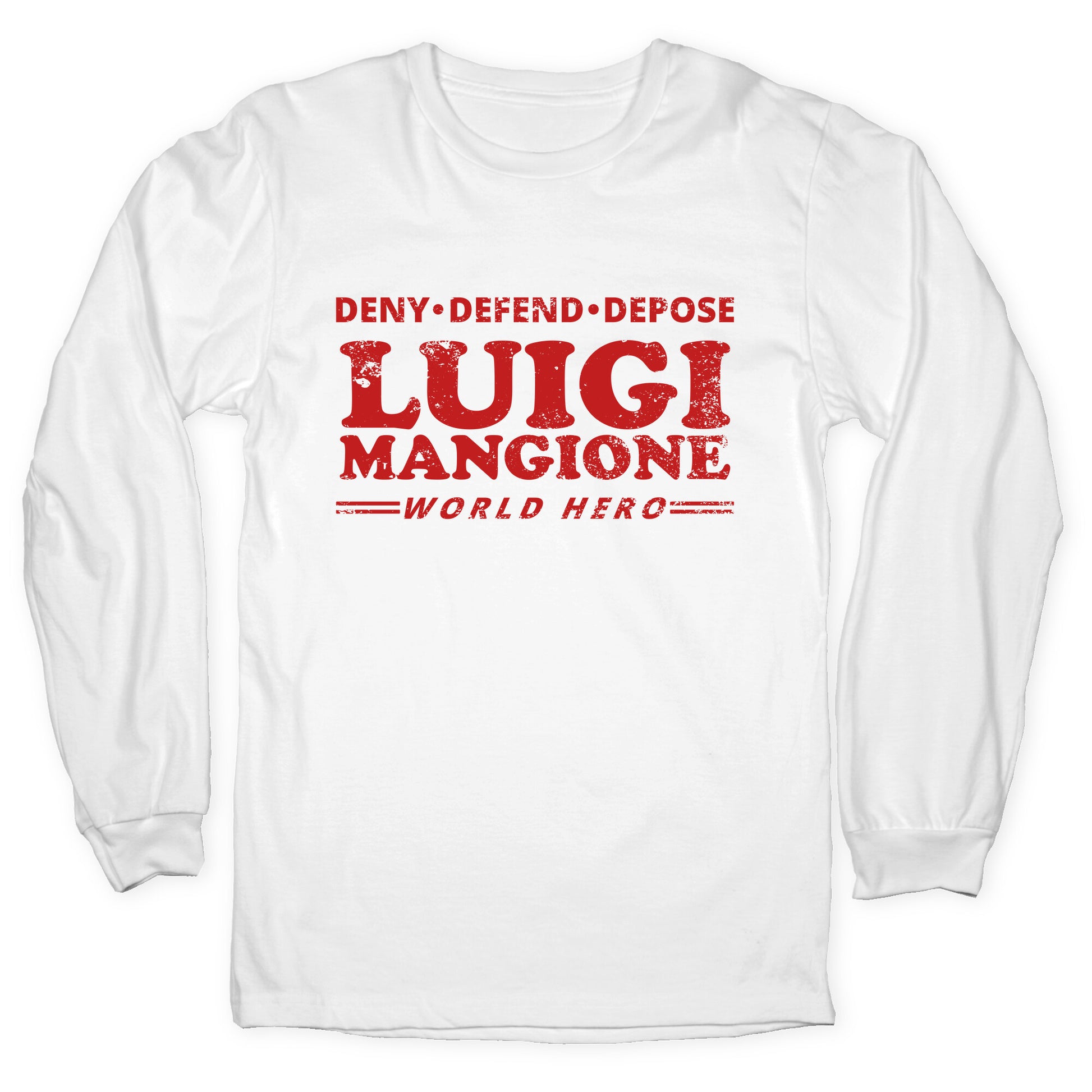 Luigi Mangione World Hero Longsleeve Tee