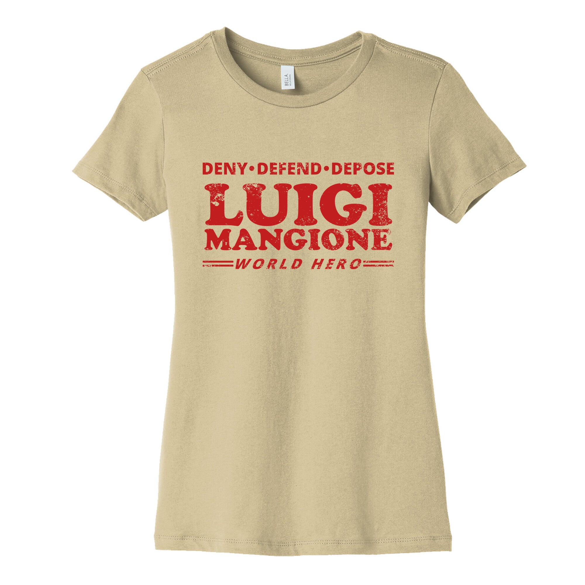 Luigi Mangione World Hero Womens Cotton Tee