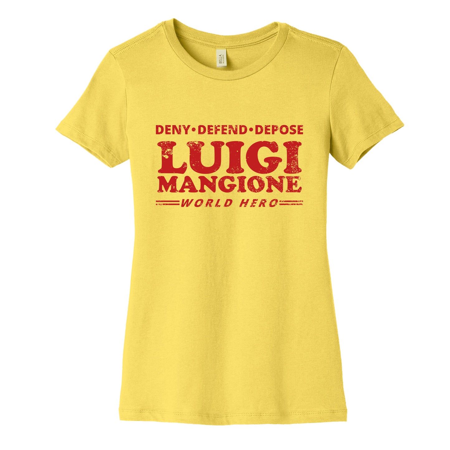 Luigi Mangione World Hero Womens Cotton Tee