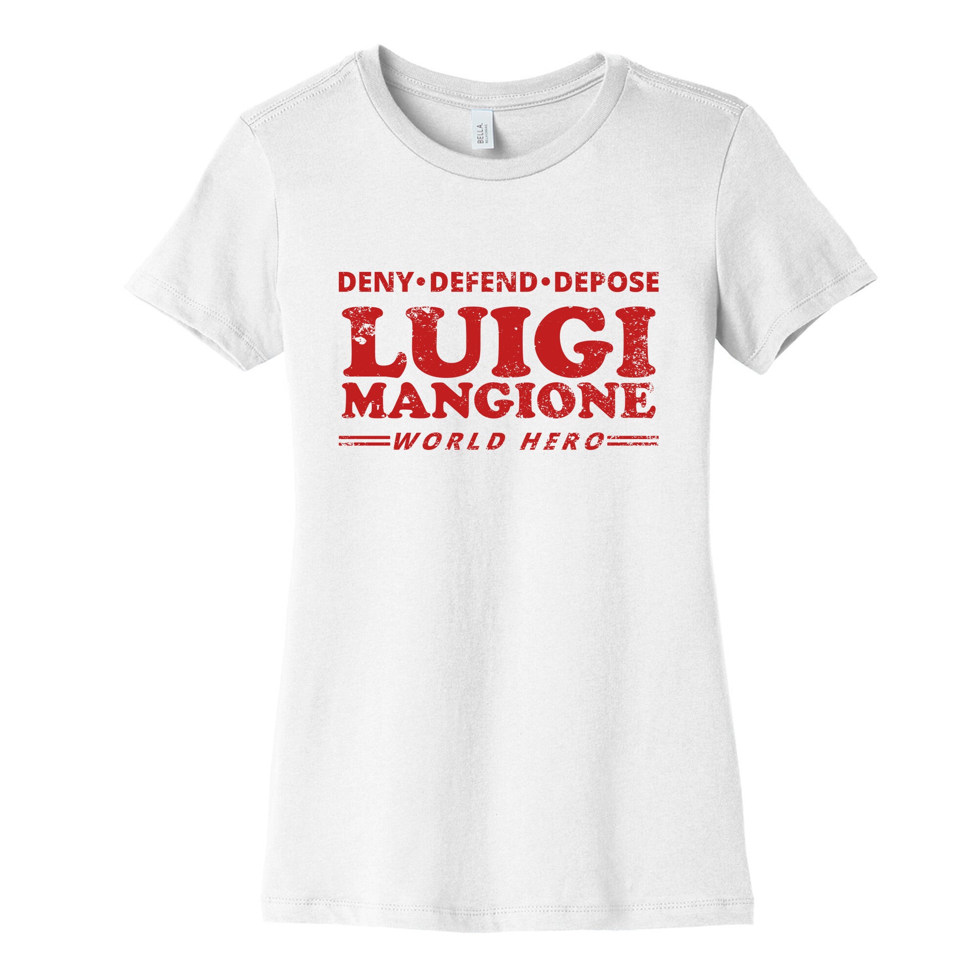 Luigi Mangione World Hero Womens Cotton Tee