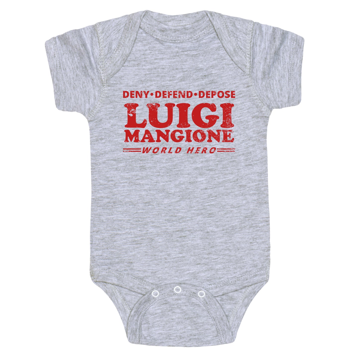 Luigi Mangione World Hero Baby One-Piece