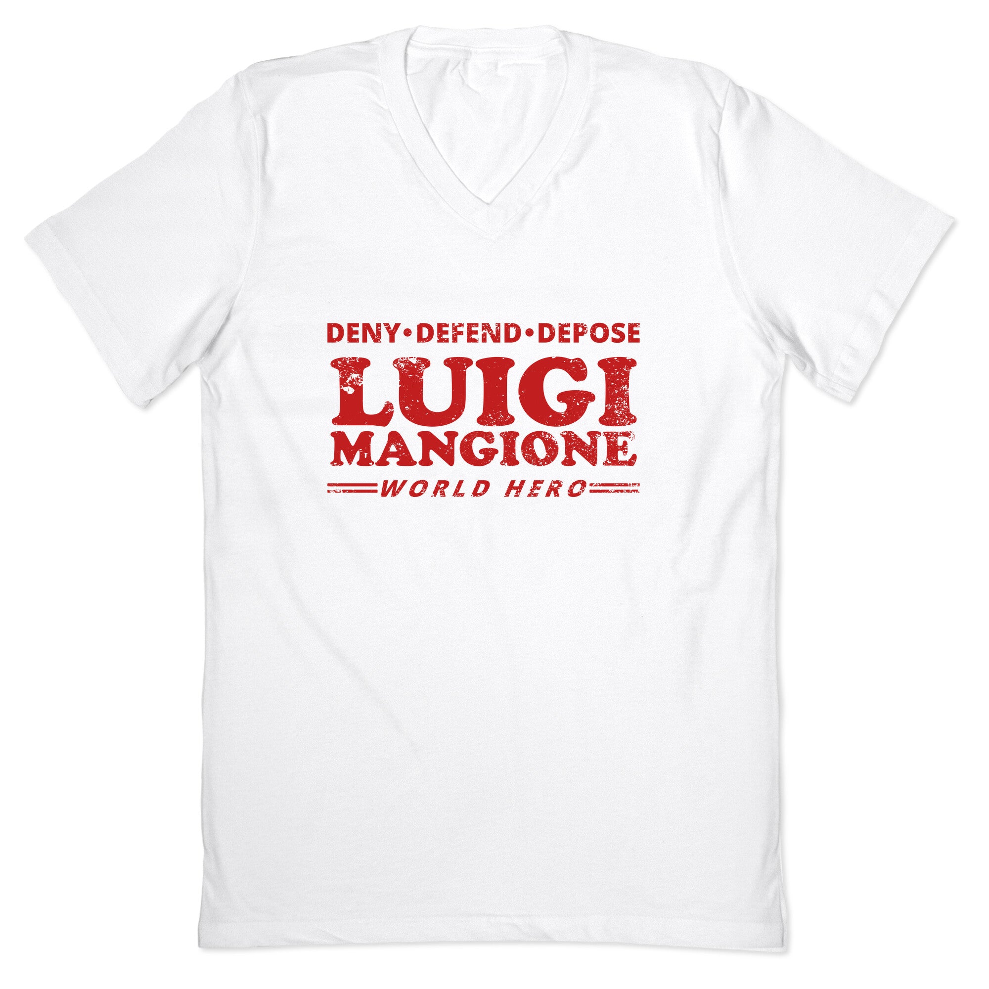 Luigi Mangione World Hero V-Neck