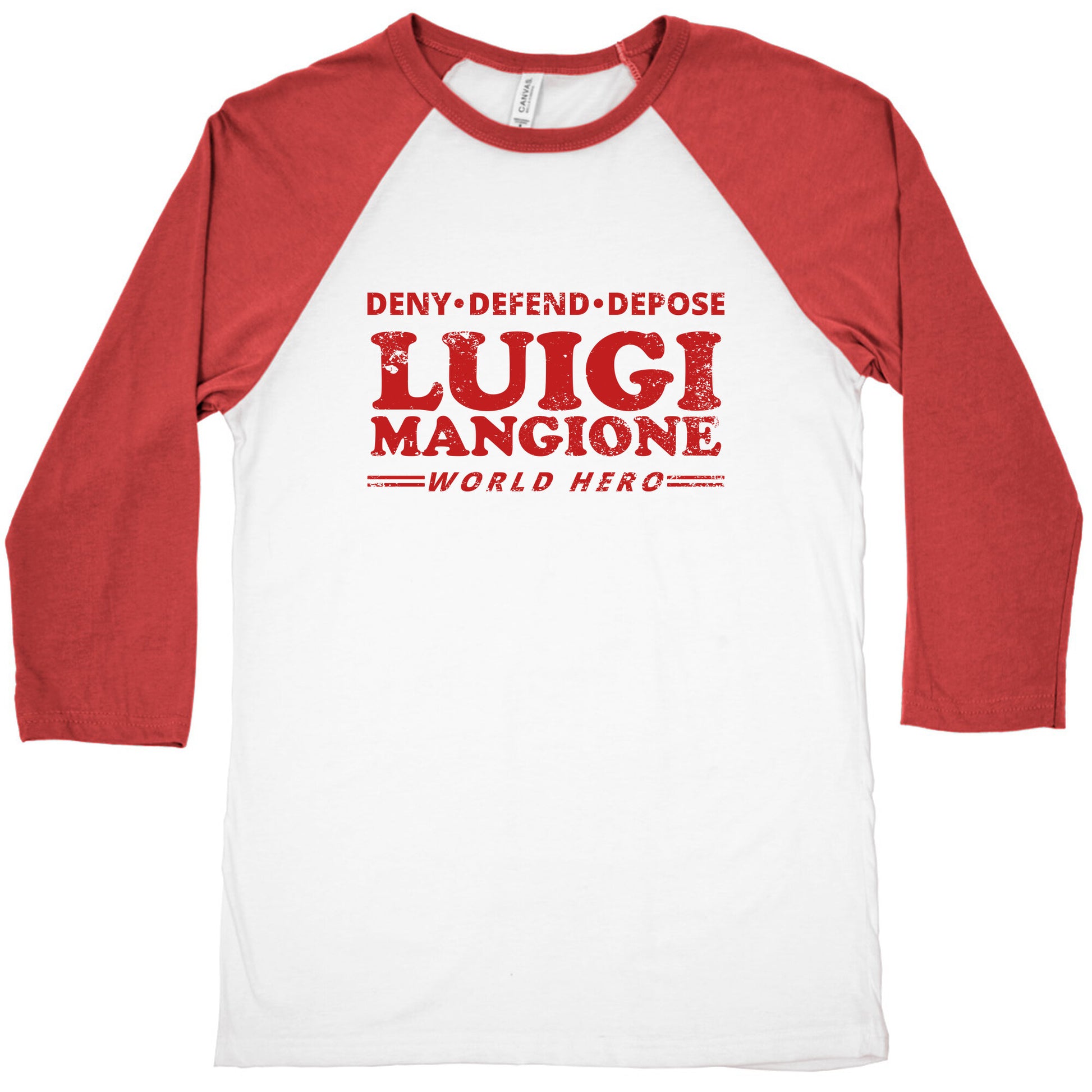 Luigi Mangione World Hero Baseball Tee