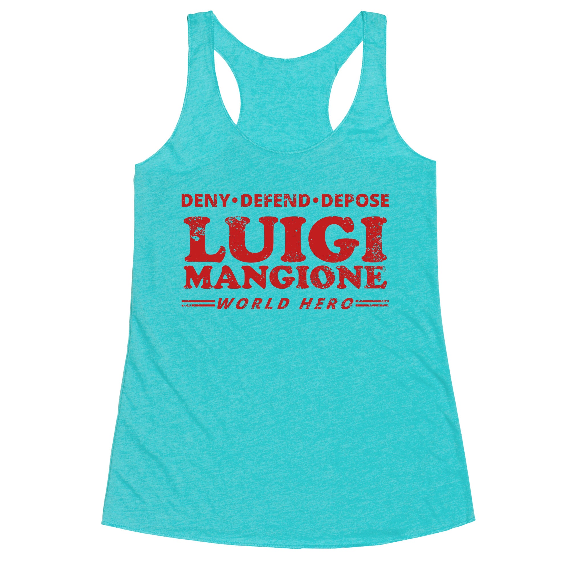 Luigi Mangione World Hero Racerback Tank