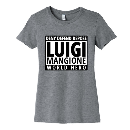 Luigi World Hero Womens Cotton Tee