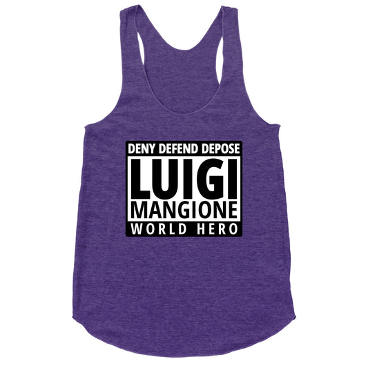 Luigi World Hero Racerback Tank