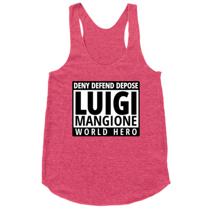 Luigi World Hero Racerback Tank