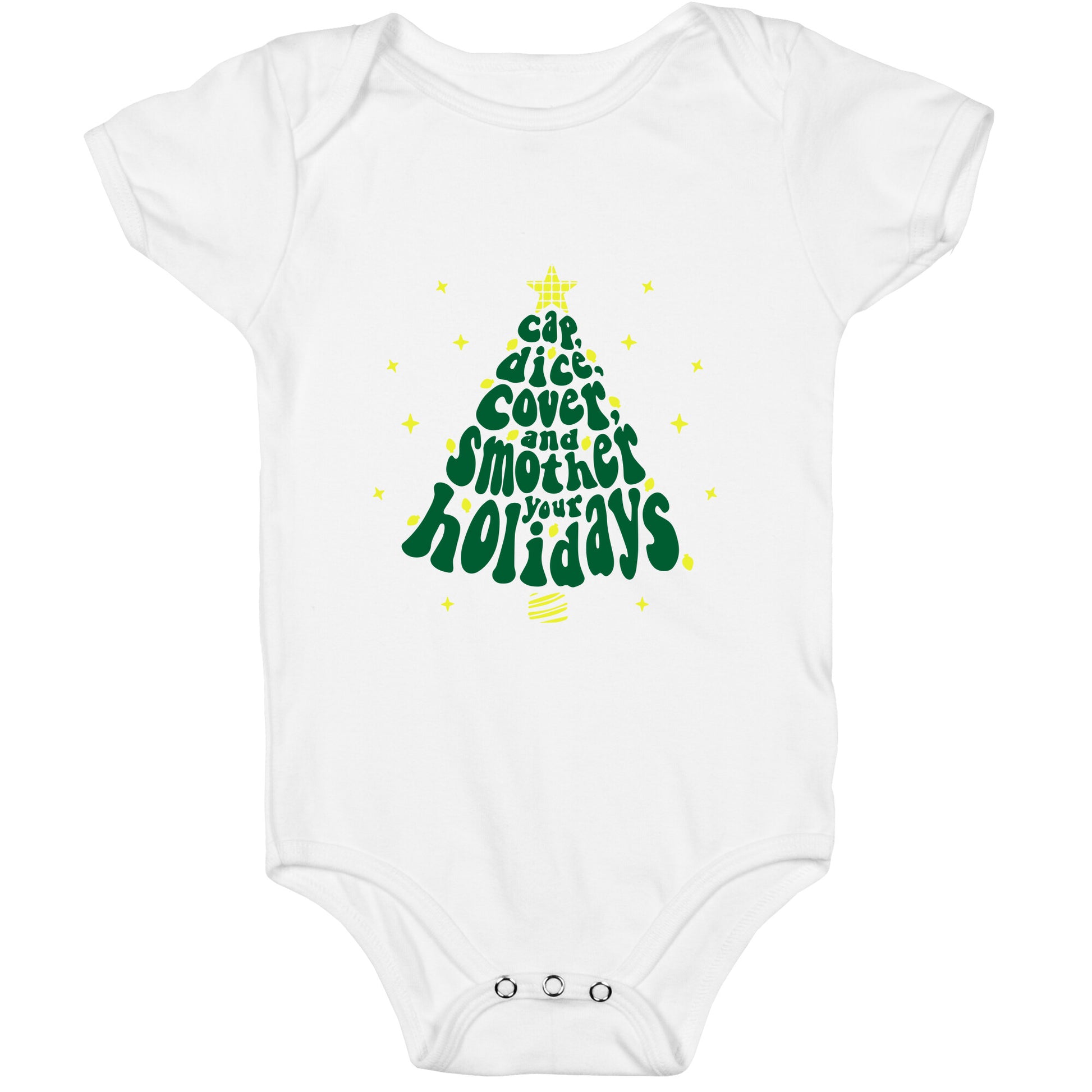 Waffle House Christmas Baby One-Piece