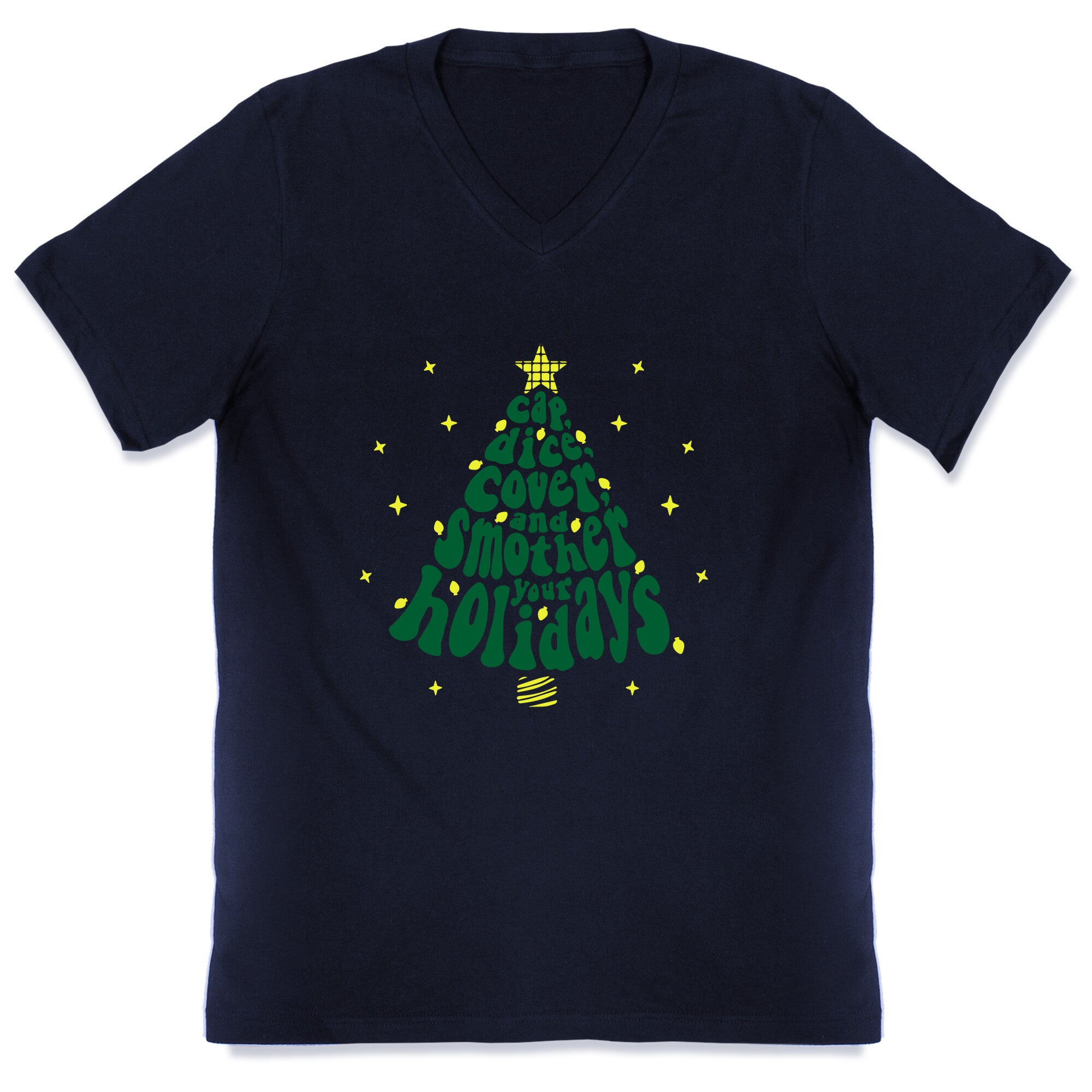 Waffle House Christmas V-Neck