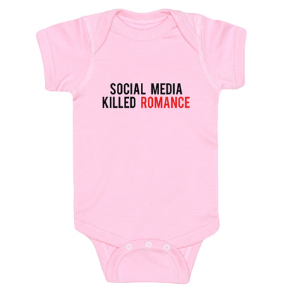 Social Media Killed Romance Baby One-Piece