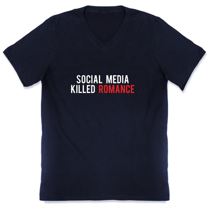 Social Media Killed Romance V-Neck