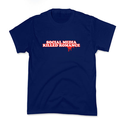 Social Media Killed Romance Kids Tee