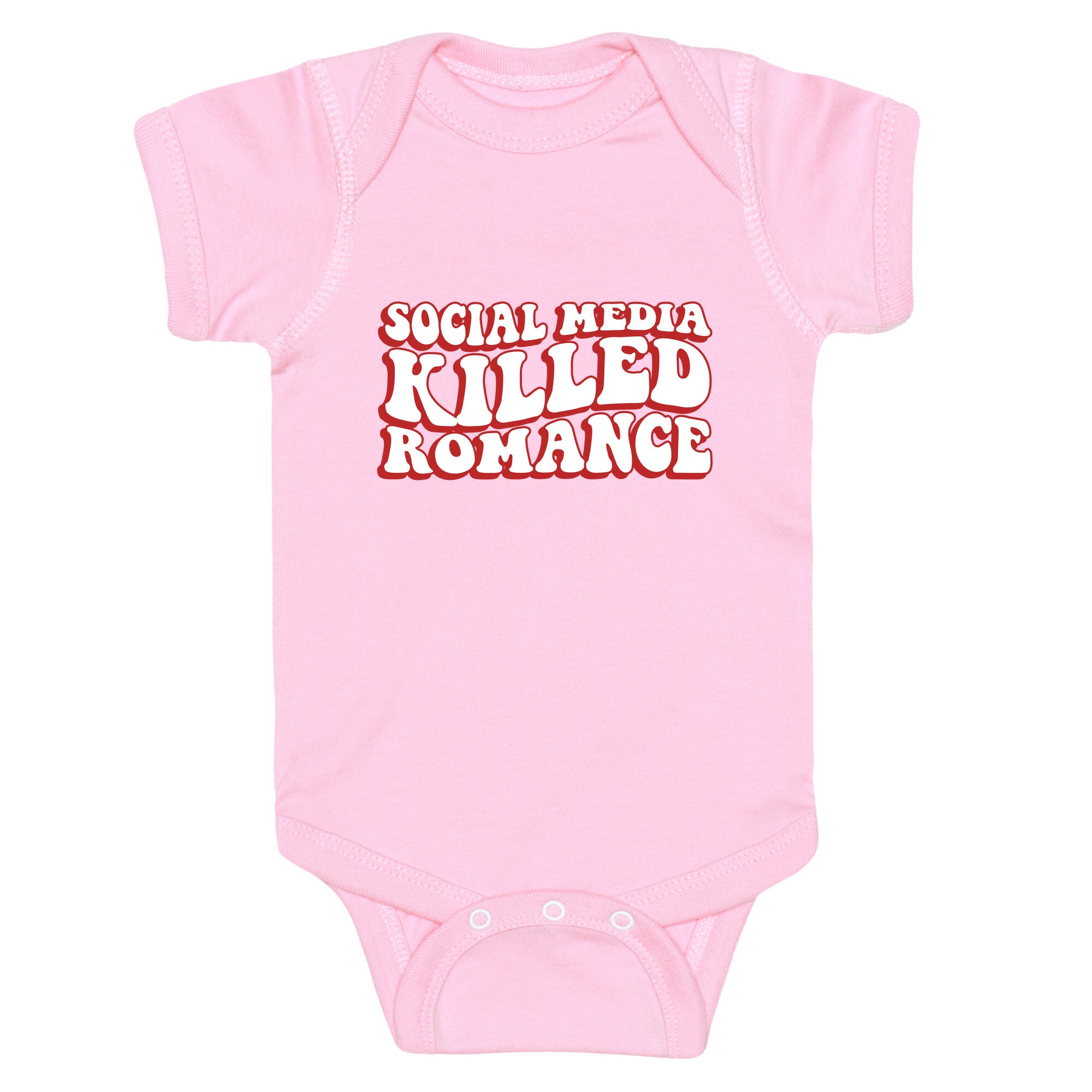 Social Media Killed Romance Baby One-Piece
