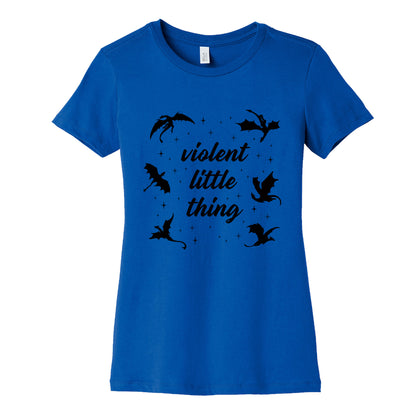 Fourth Wing Violent Little Thing Womens Cotton Tee