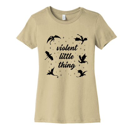 Fourth Wing Violent Little Thing Womens Cotton Tee