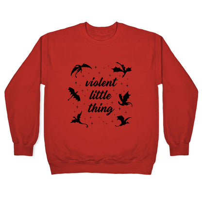 Fourth Wing Violent Little Thing Crewneck Sweatshirt