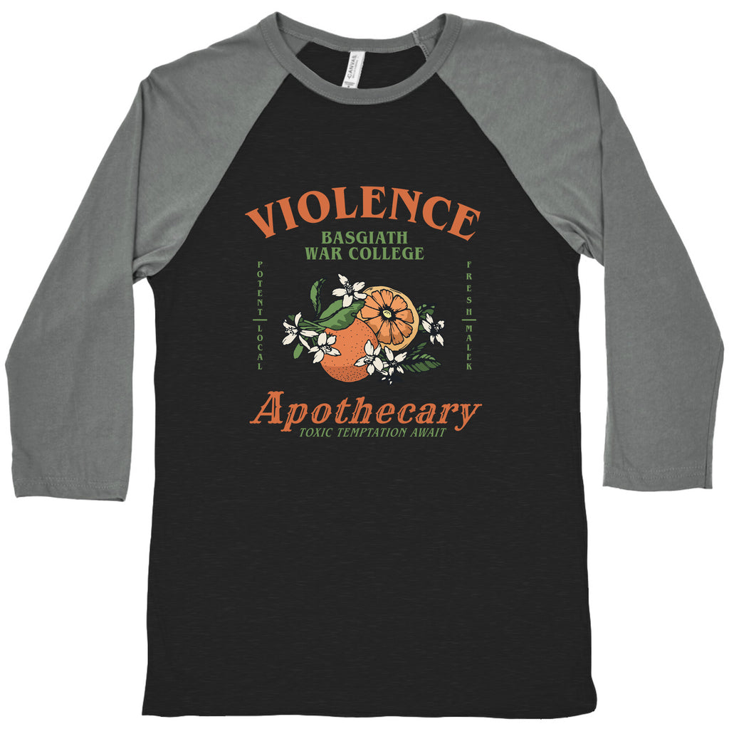 Fourth Wing Violence Apothecary Baseball Tee