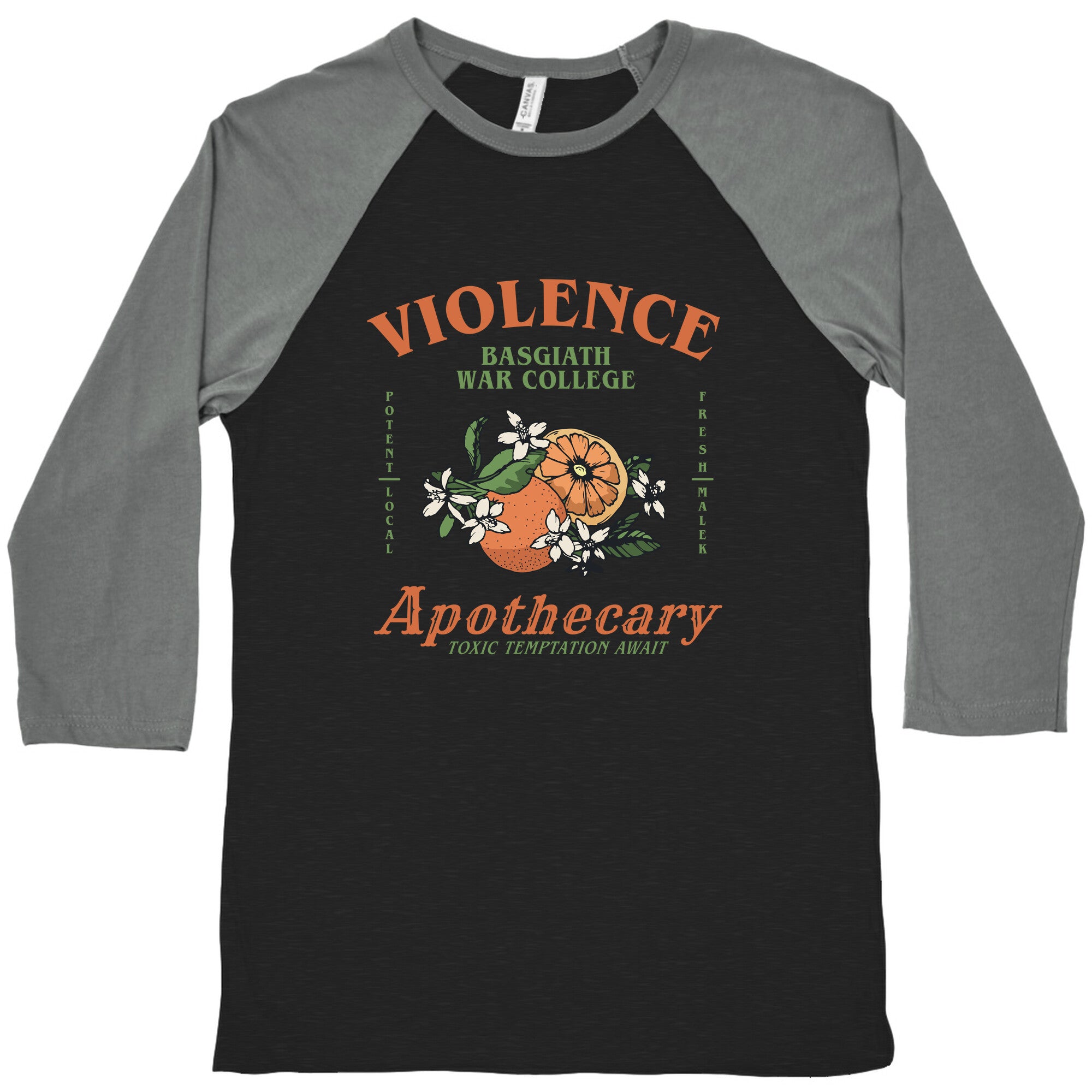 Fourth Wing Violence Apothecary Baseball Tee