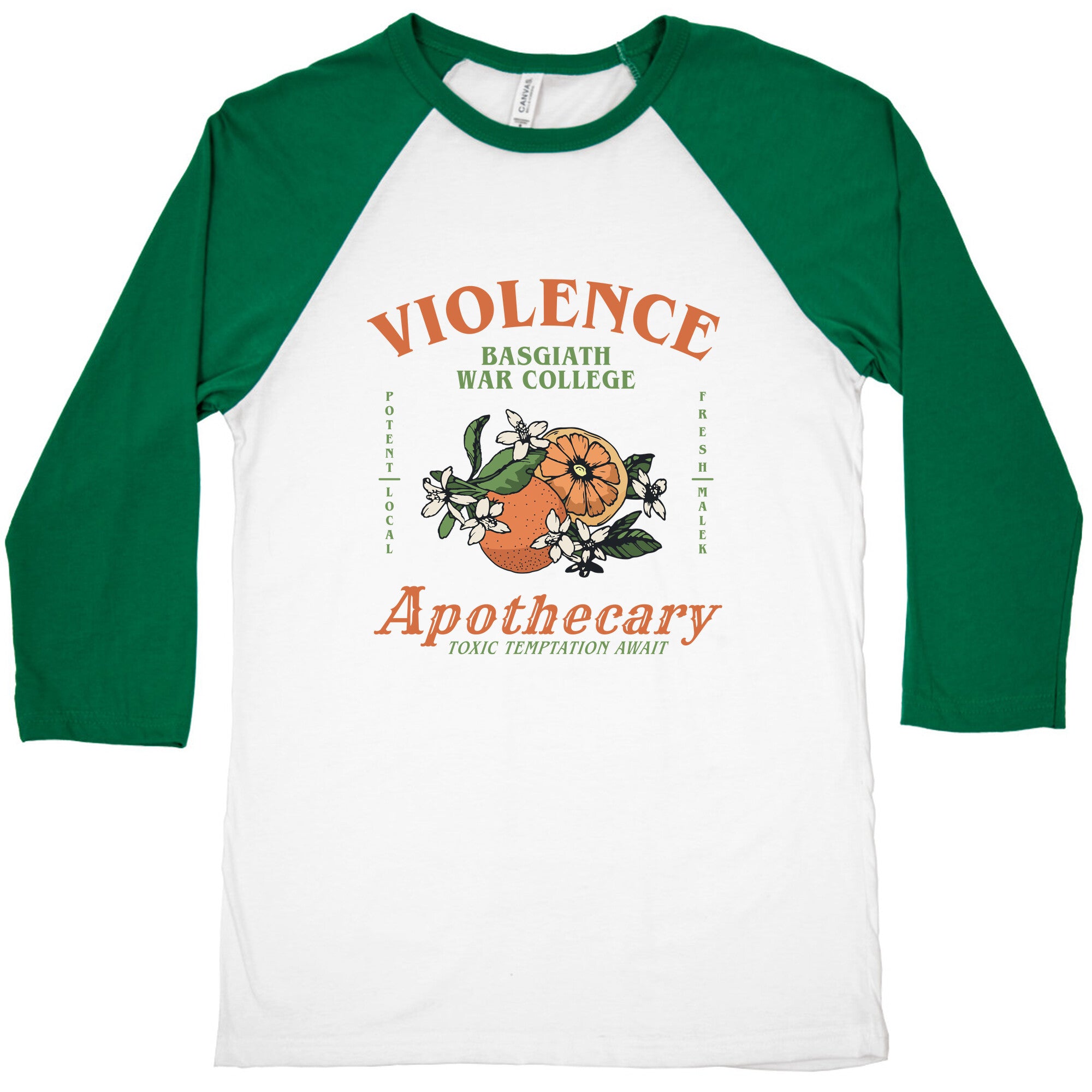Fourth Wing Violence Apothecary Baseball Tee