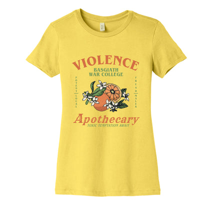 Fourth Wing Violence Apothecary Womens Cotton Tee